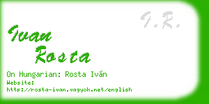 ivan rosta business card